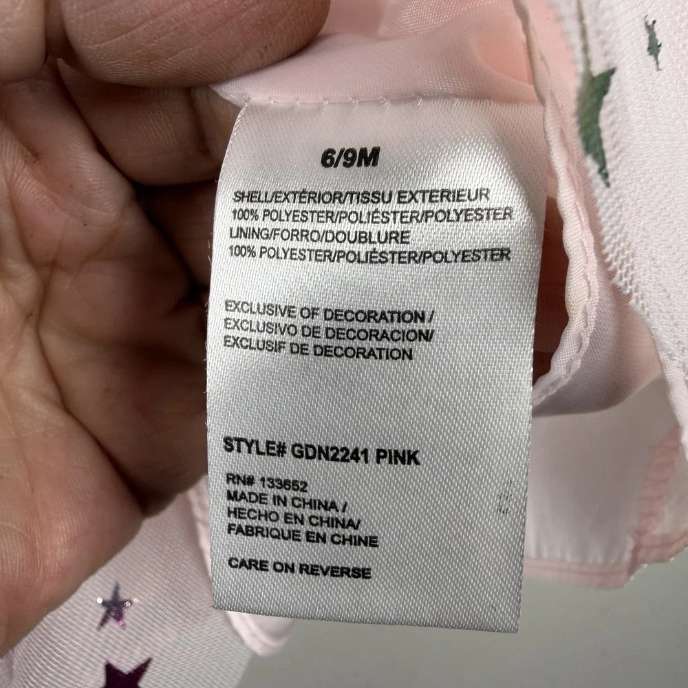 Purple Rose Kids Dress‎ Tutu Star Girl Baby Pink 6-9 Months Sheer Layered Party